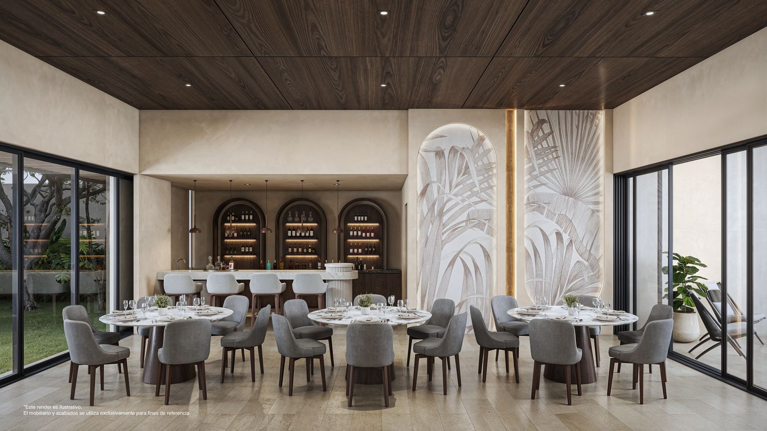Punta Norte, Salón de eventos con bar